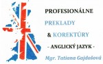 Preklady a korektúry: angličtina